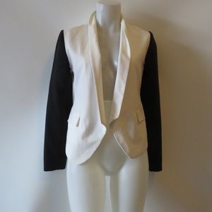 WOMENS SAKS FIFTH AVENUE RED LABEL WHITE BLAZER SM